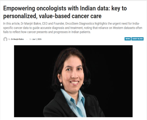 Empowering oncologists with Indian data: key to personalized, value-based cancer care