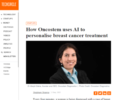 Oncostem uses AI to personalise breast cancer treatment