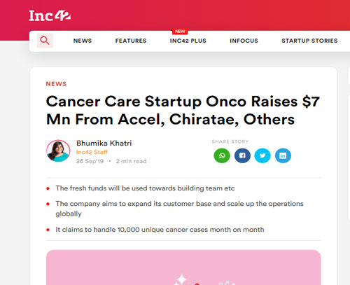 Cancer Care Startup