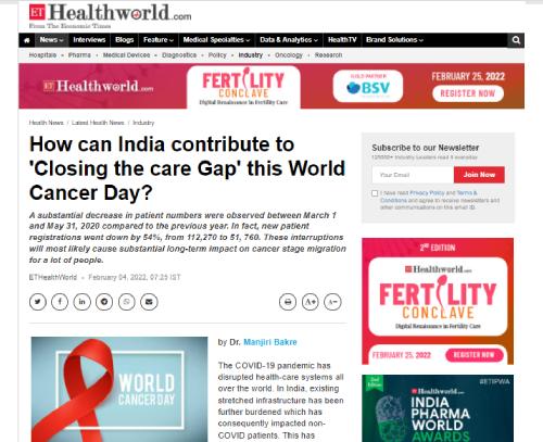 Closing the care Gap' this World Cancer Day