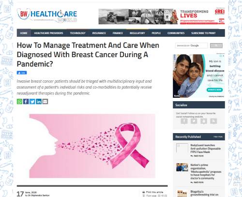 Manage cancer treatment